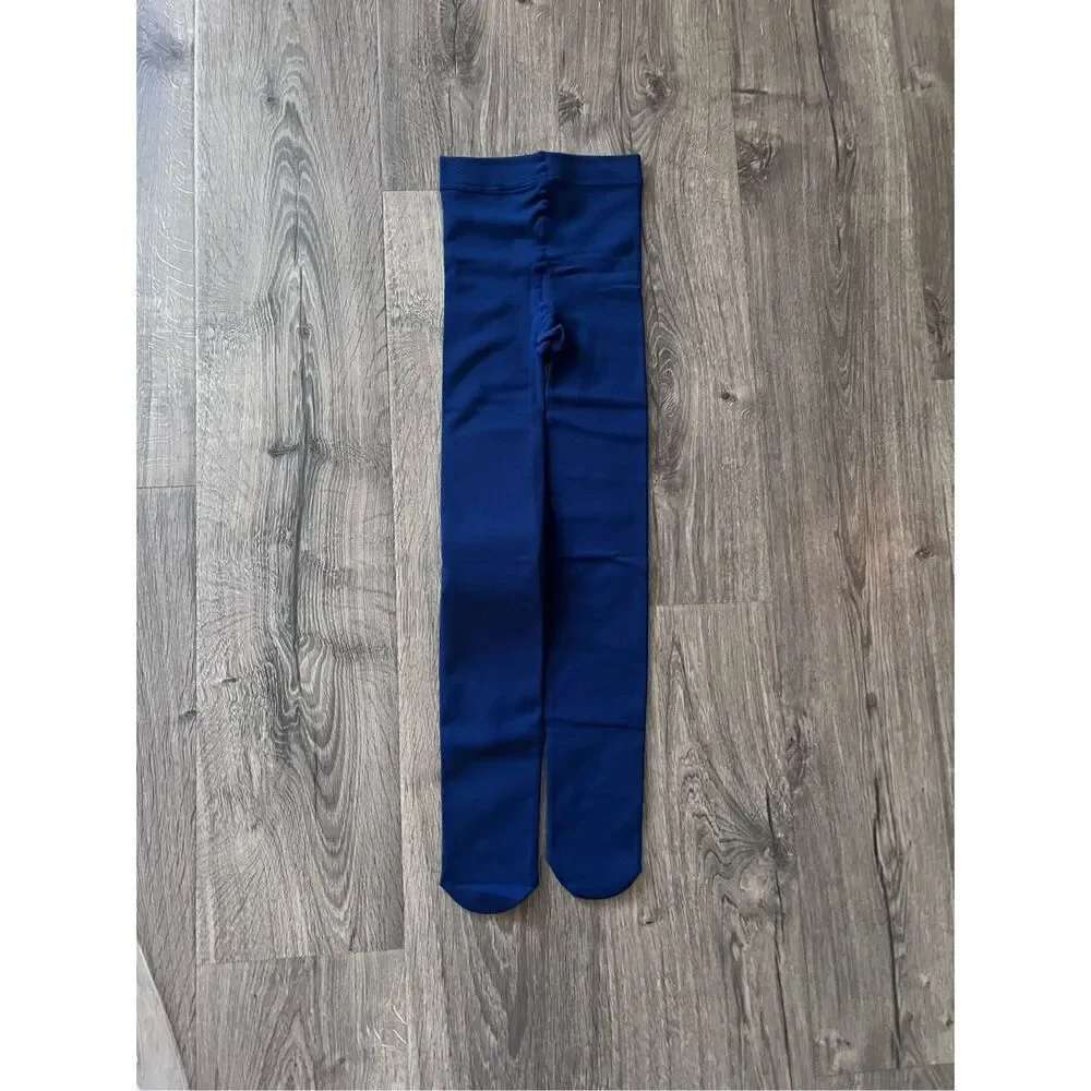lands End Cozy solid Tight Girl size M Mid Navy